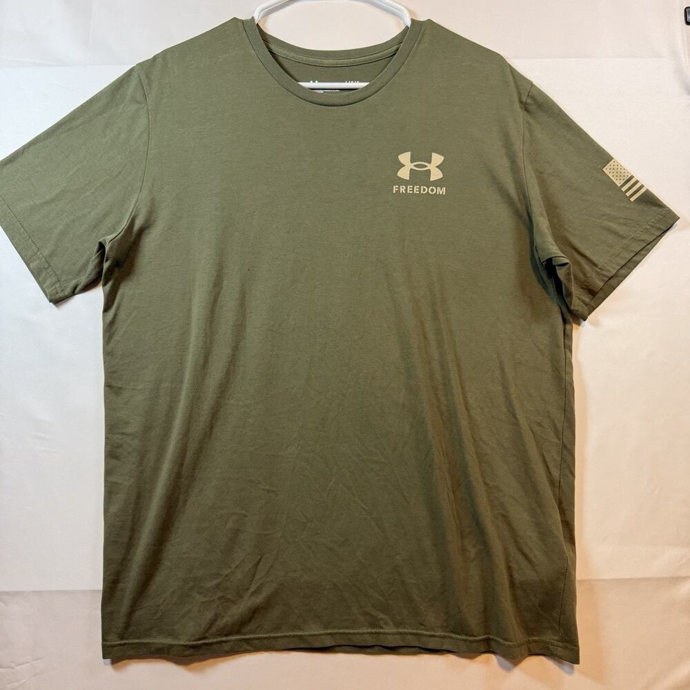 Under Armour Army Green Freedom T Shirt Mens Size Large